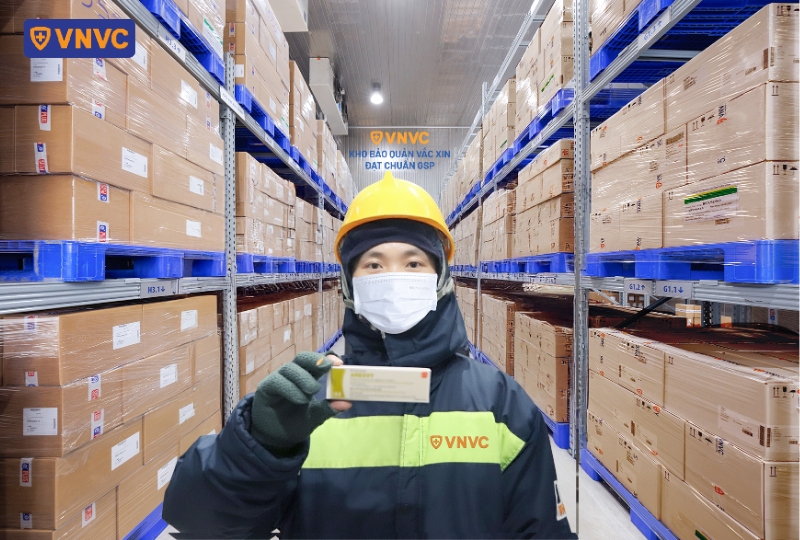 RSV vaccines are stored in a cold storage syste