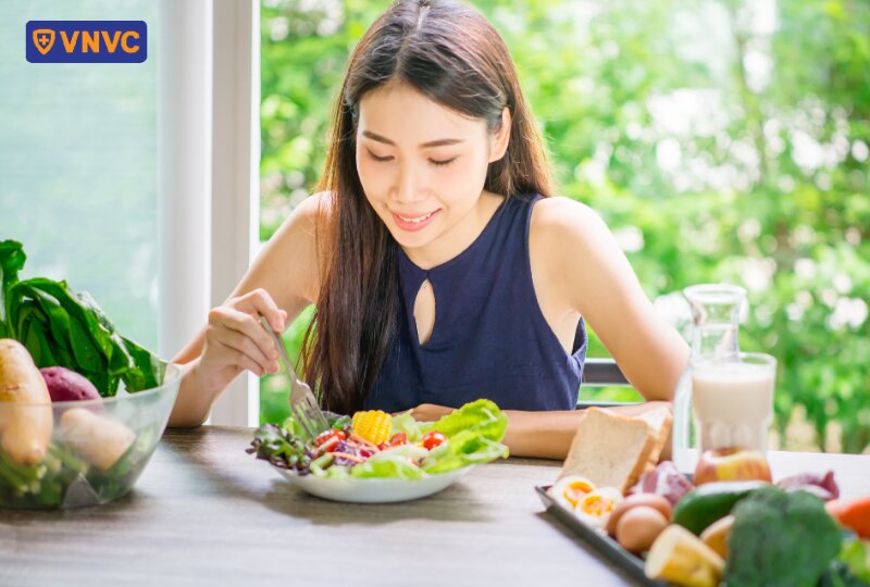 ăn uống lành mạnh với rau củ quả