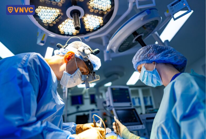 bác sĩ đang phẫu thuật