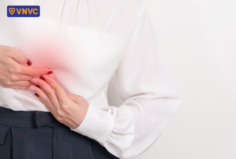cảm giác đau ở vùng bụng