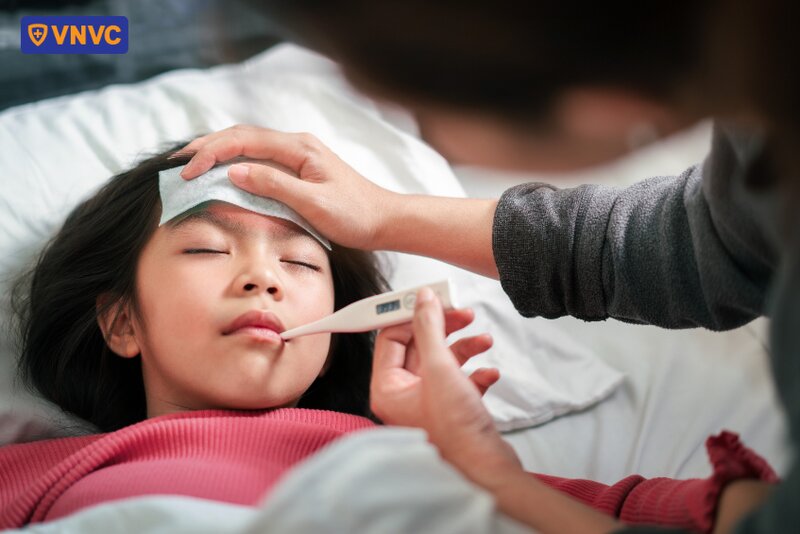 đo nhiệt độ cho trẻ