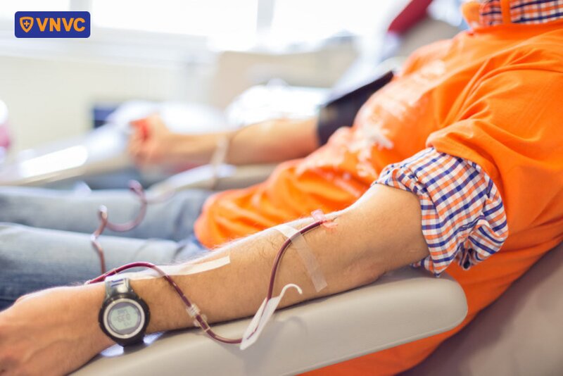 hiến máu trực tiếp tại cơ sở y tế