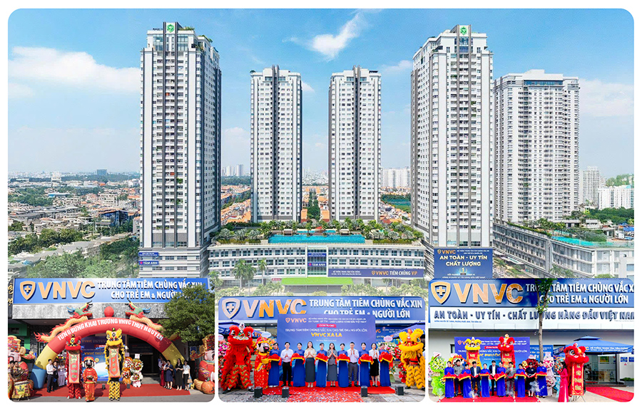 khai trương các trung tâm tiêm chủng