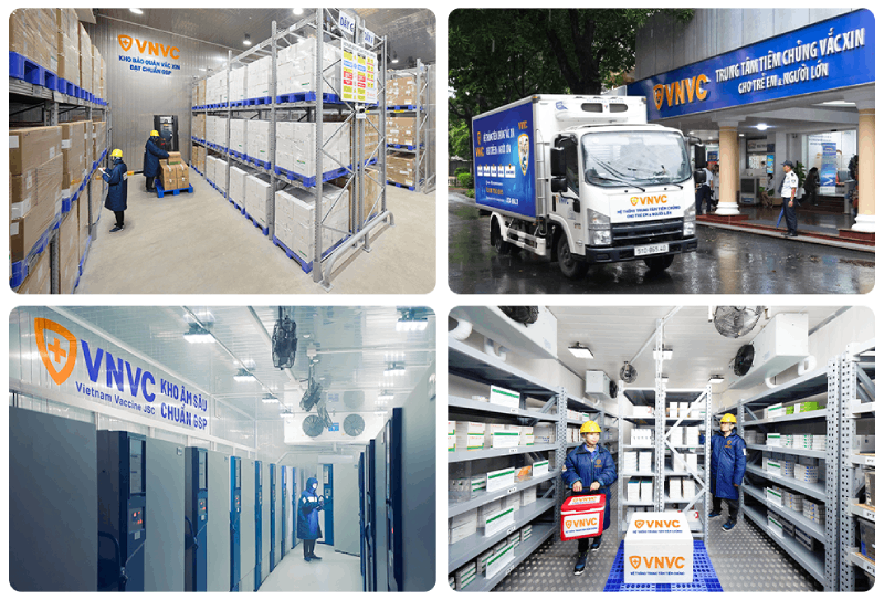 kho dự trữ vắc xin của vnvc