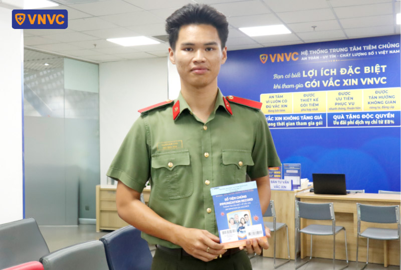 lực lượng công an tiêm chủng tại vnvc