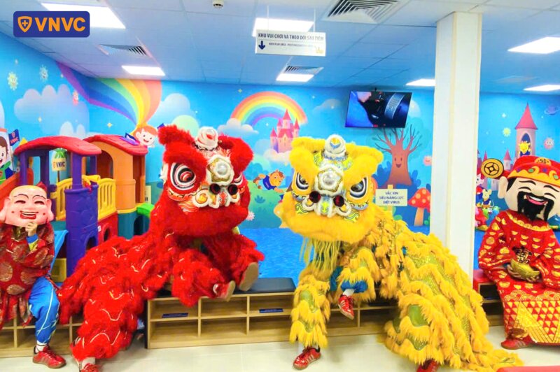 múa lân khai trương vnvc
