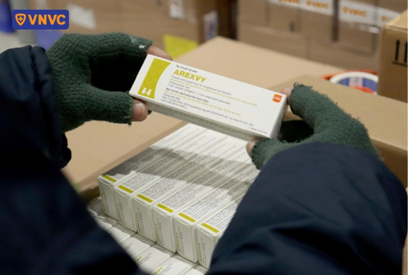 The first batches of GSK’s RSV vaccine have arrived at VNVC’s cold-storage system, which meets international GSP standards.