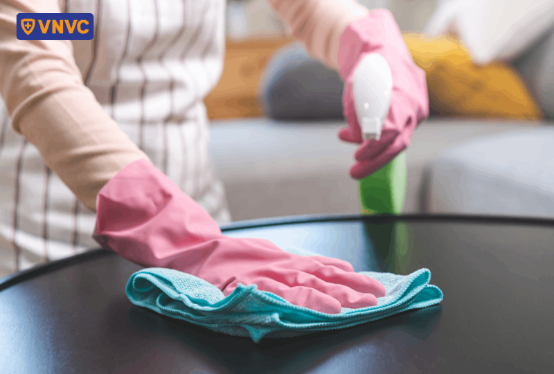 vệ sinh bàn ghế