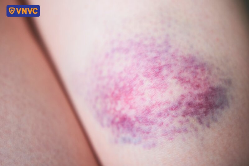 vết bầm tím trên da