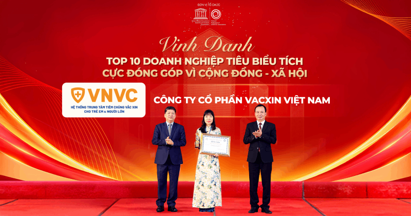 vnvc thuộc top 10 doanh nghiệp tiêu biểu 2025