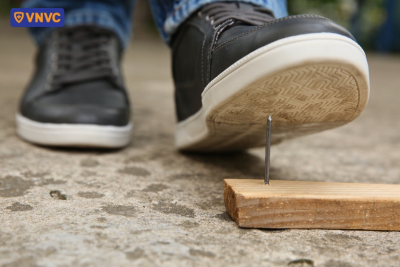 đạp đinh có nguy cơ uốn ván cao