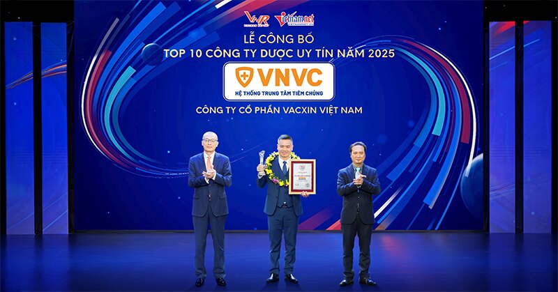 thumb vnvc nhận giải công ty dược uy tín