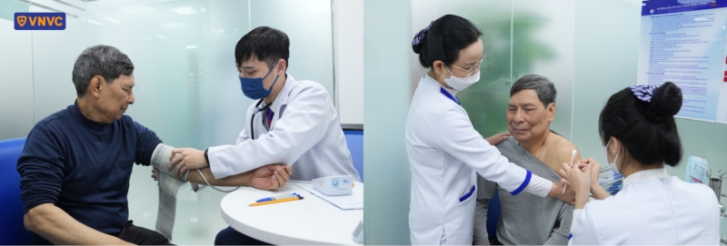 ông đặng viết huy tiêm vắc xin