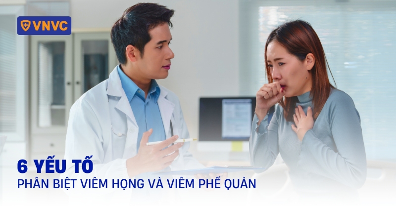 phân biệt viêm họng và viêm phế quản