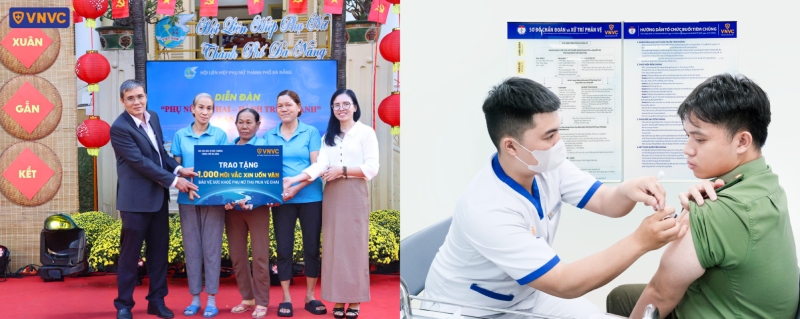 vnvc trao tặng 1000 liều vắc xin