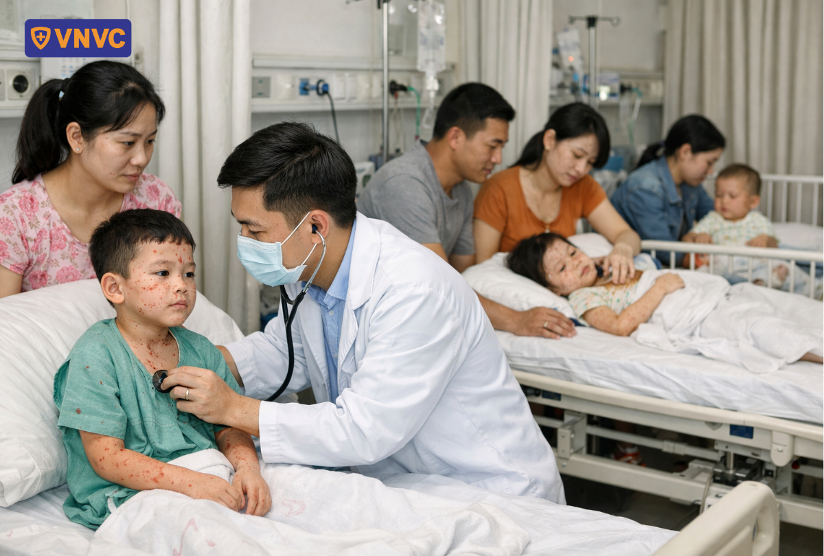 bác sĩ khám cho trẻ