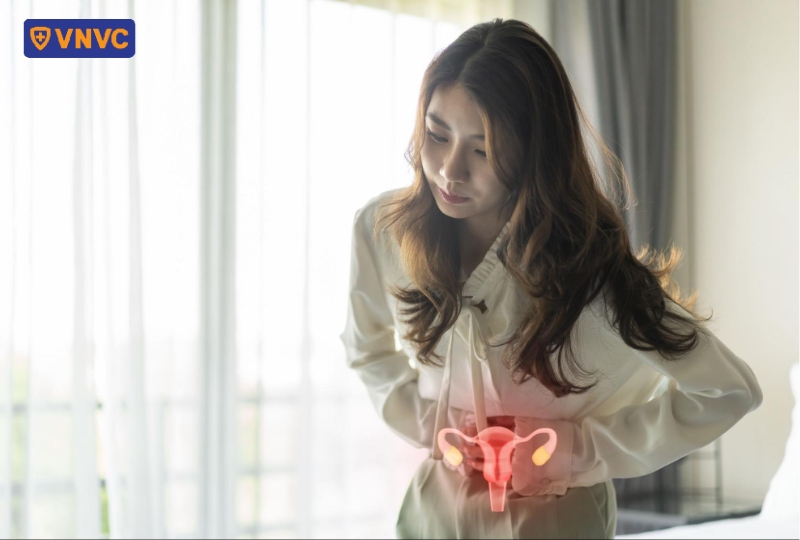 phụ nữ bị đau cổ tử cung