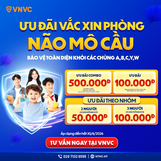 ưu đãi vắc xin não mô cầu mới