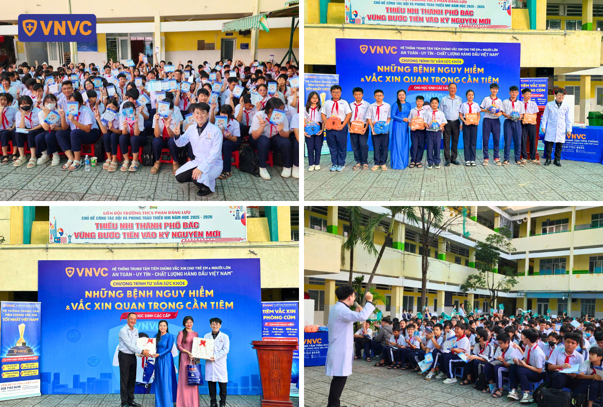 hoạt động của vnvc tại trường học