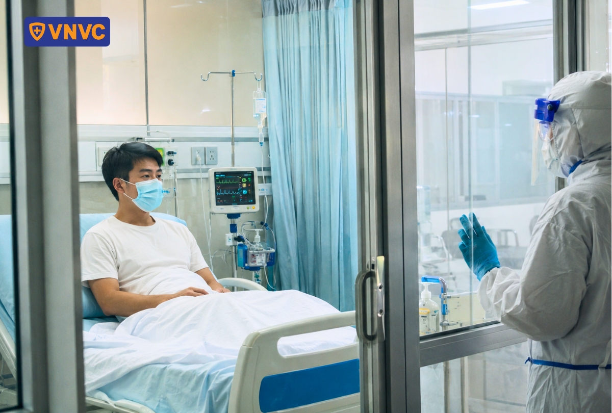 cách ly điều trị người bệnh ebola