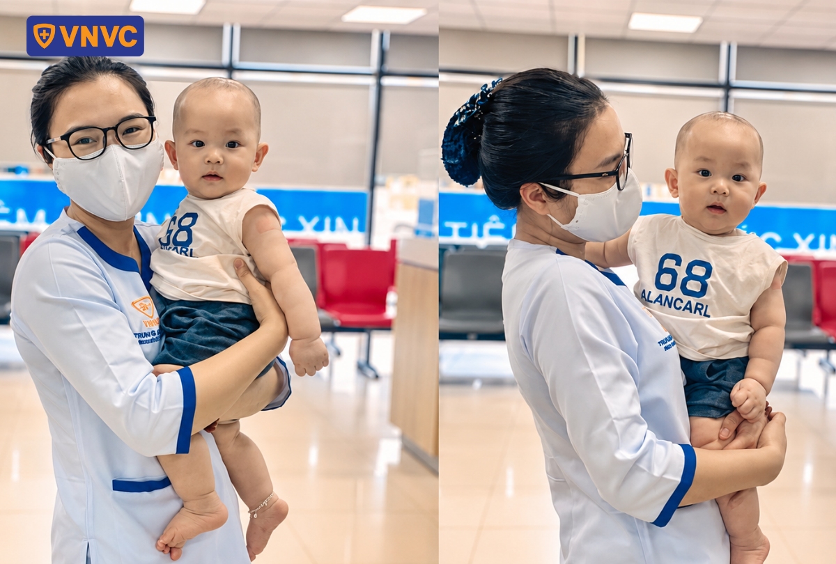 điều dưỡng bế trẻ em