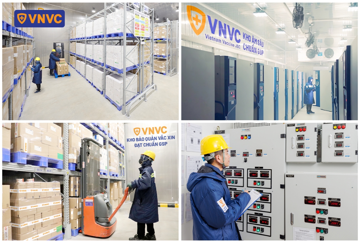 hệ thống kho lạnh bảo quản chuẩn gsp tại vnvc