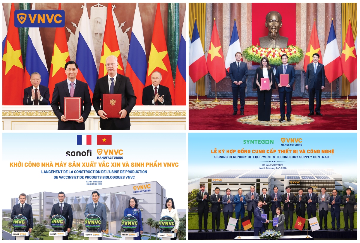thành tựu xây dựng nhà máy vắc xin vnvc