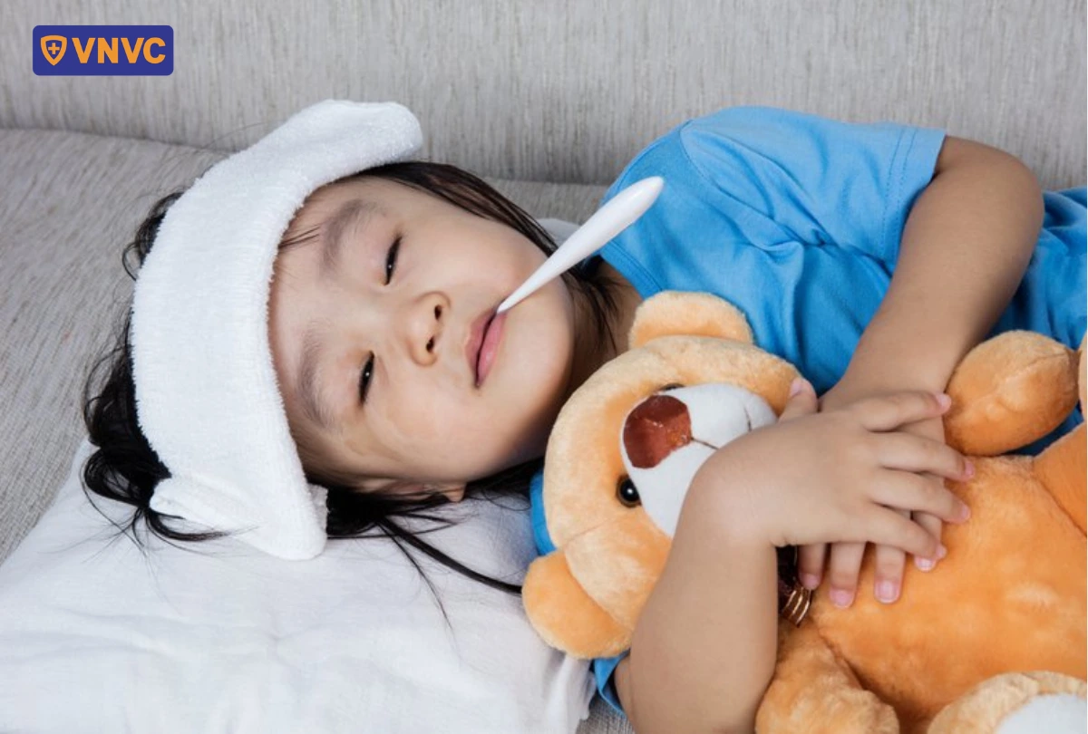 trẻ bị sốt