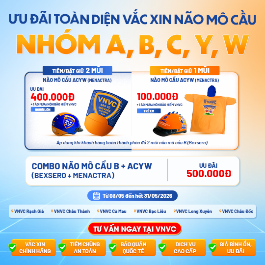 ưu đãi vaccine ngừa não mô cầu