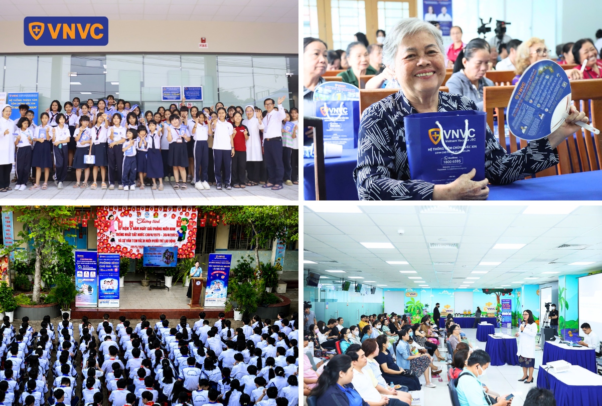 vnvc tài trợ vắc xin cho cộng đồng