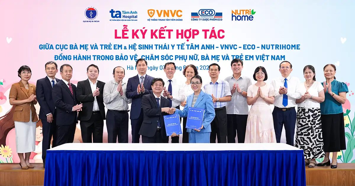 ký hợp tác với cục bà mẹ và trẻ em
