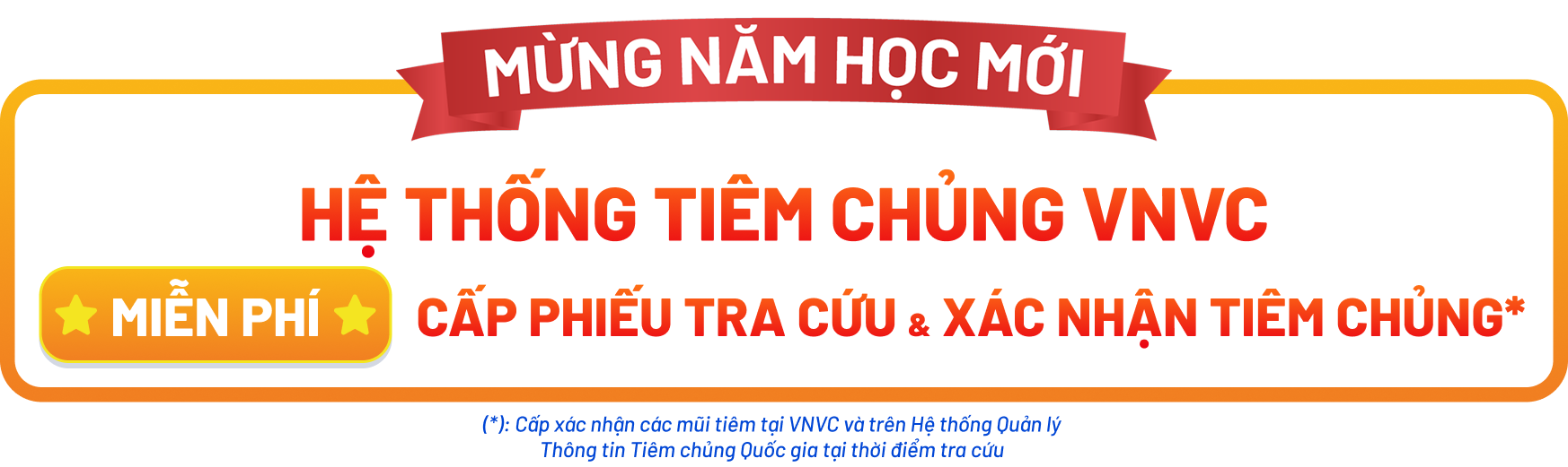 banner mừng năm học mới màu cam