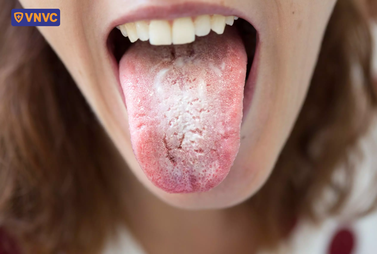 bị tưa miệng do nấm candida