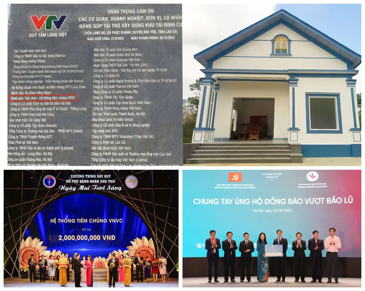 các hoạt động thiện nguyện vnvc
