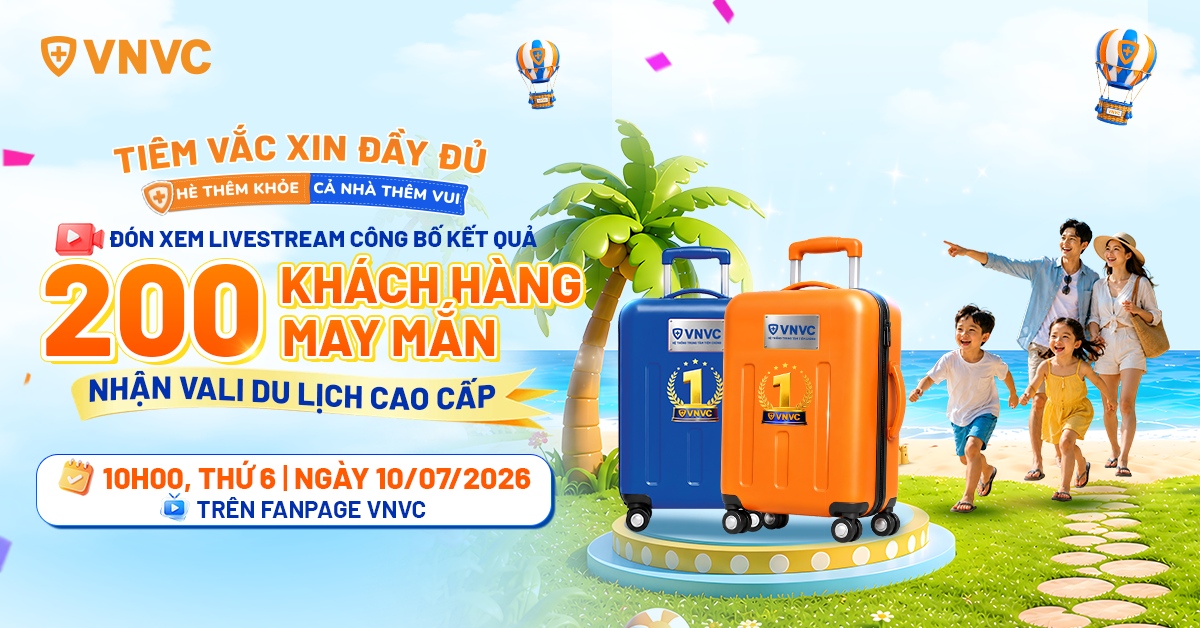 công bố khách hàng nhận vali