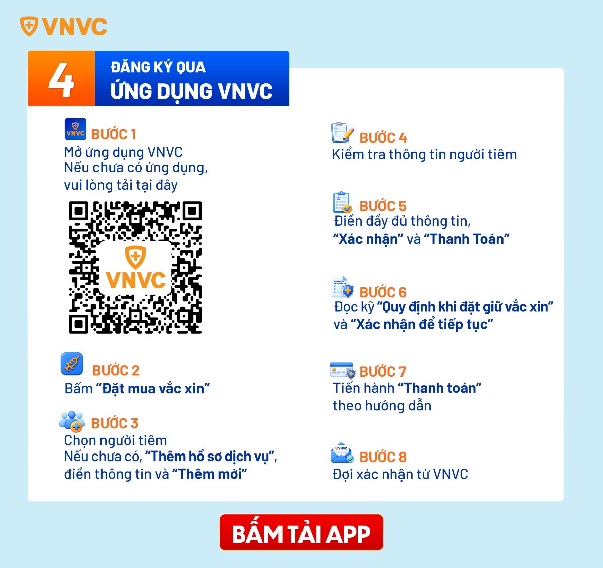 đăng ký qua mobile app