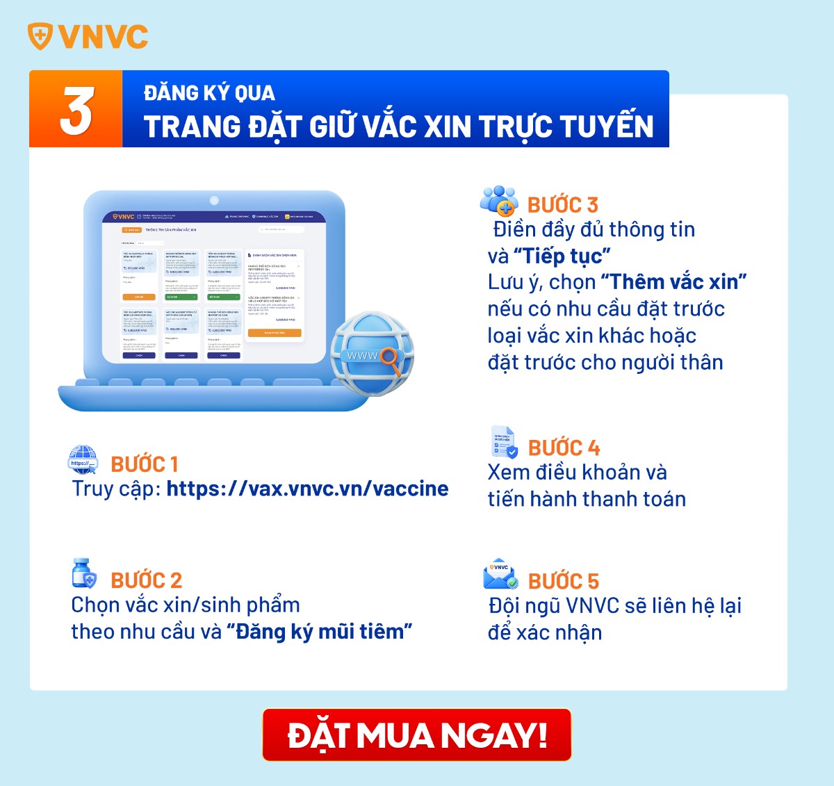 đăng ký qua trang vax