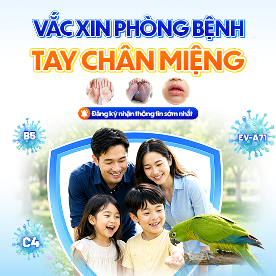 đăng ký thông tin vắc xin tay chân miệng