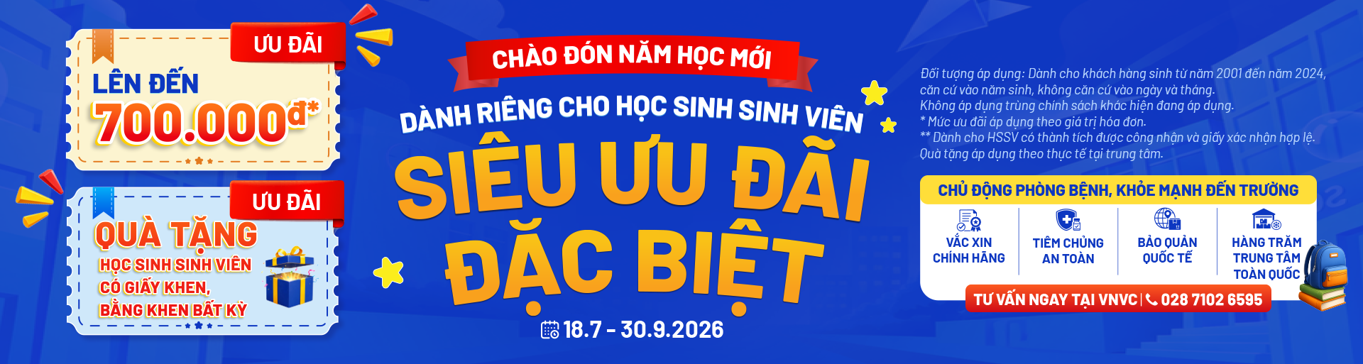 desk banner ưu đãi học sinh