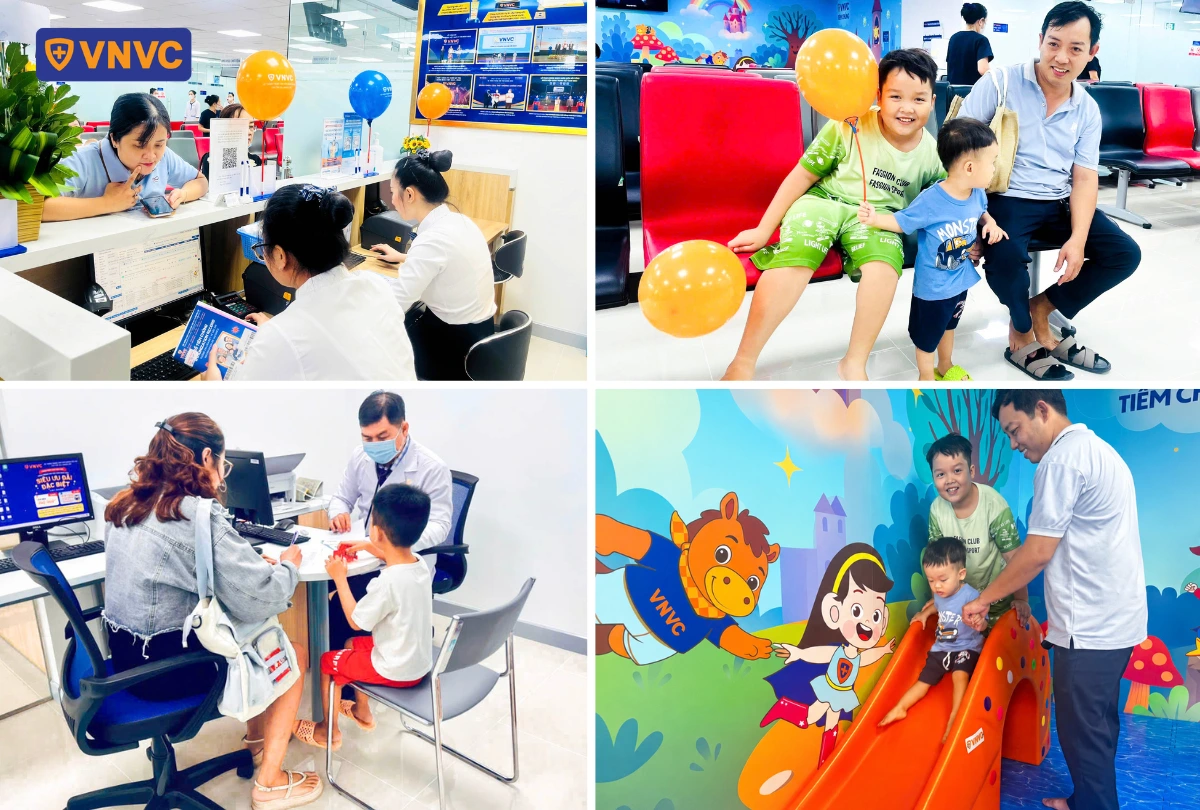 khách hàng đến vnvc tiêm chủng