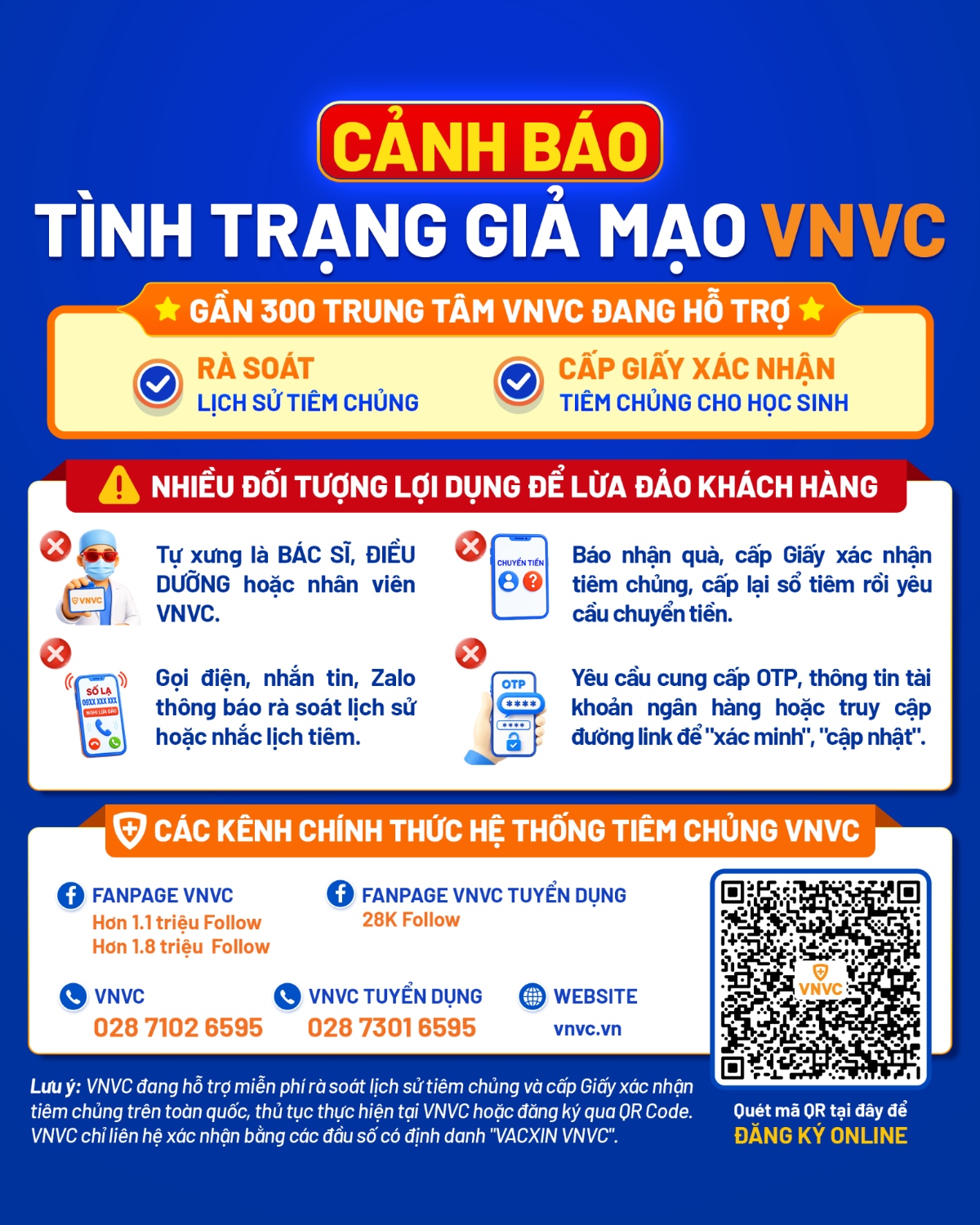 cảnh báo tình trạng giả mạo