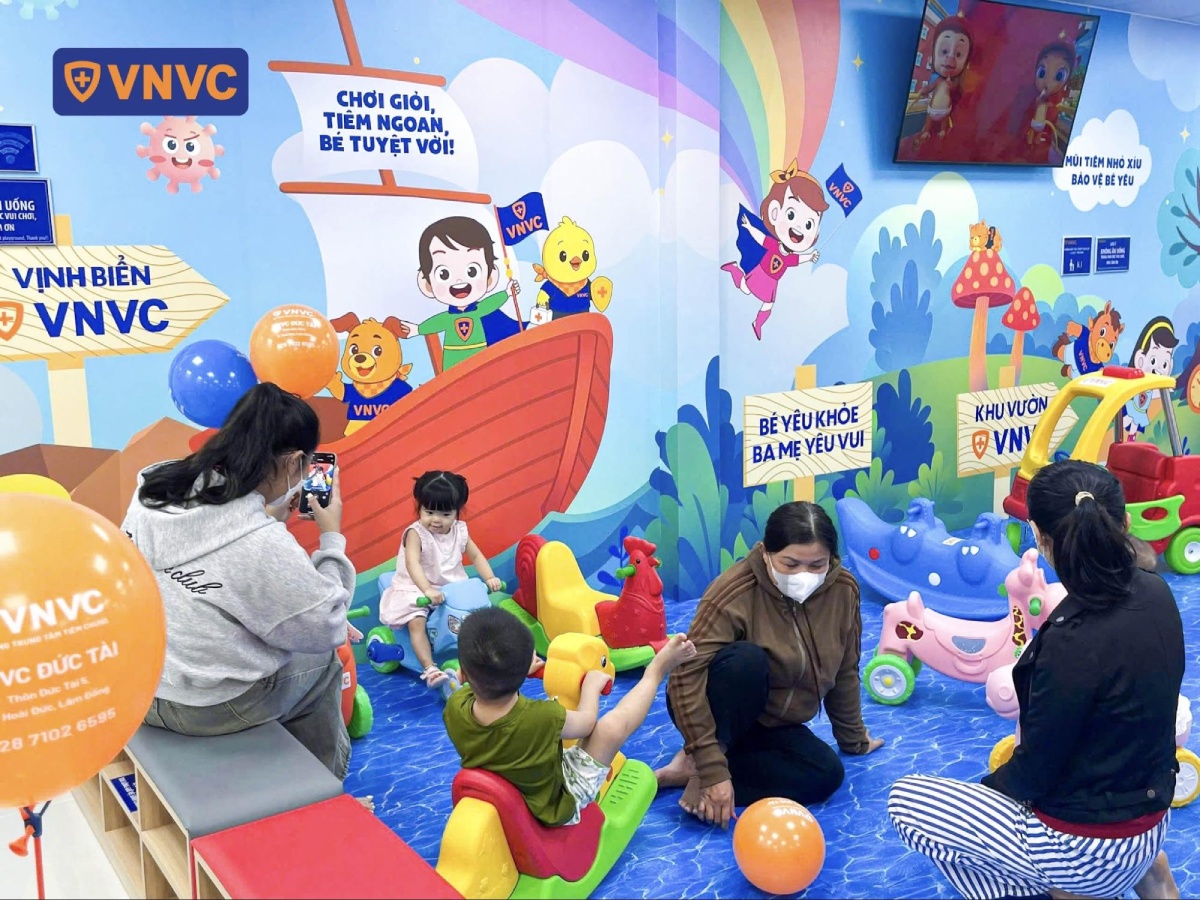 khu vui chơi trẻ em tại vnvc đức tài