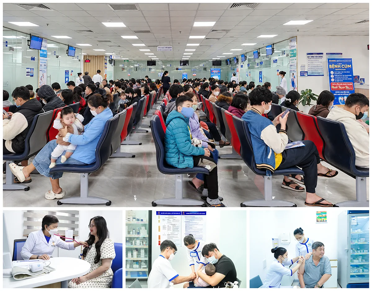 người dân đi tiêm vắc xin