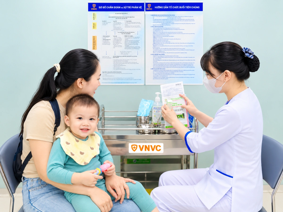 trẻ tiêm tay chân miệng