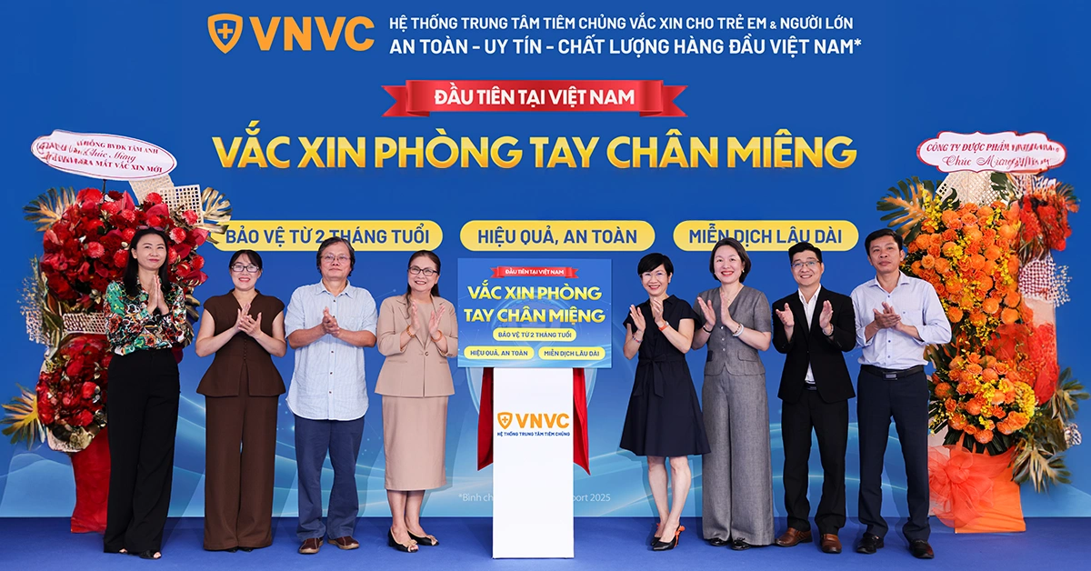 vnvc ra mắt vaccine tay chân miệng