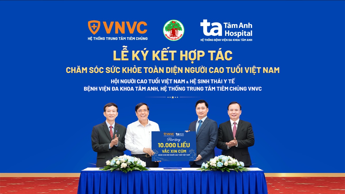 hệ sinh thái tâm anh vnvc trao tặng tài trợ