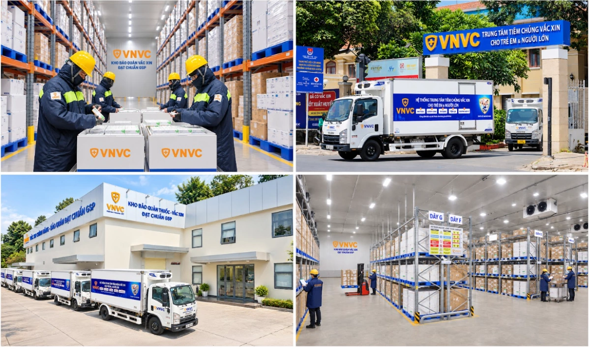 hệ thống logistic vắc xin vnvc
