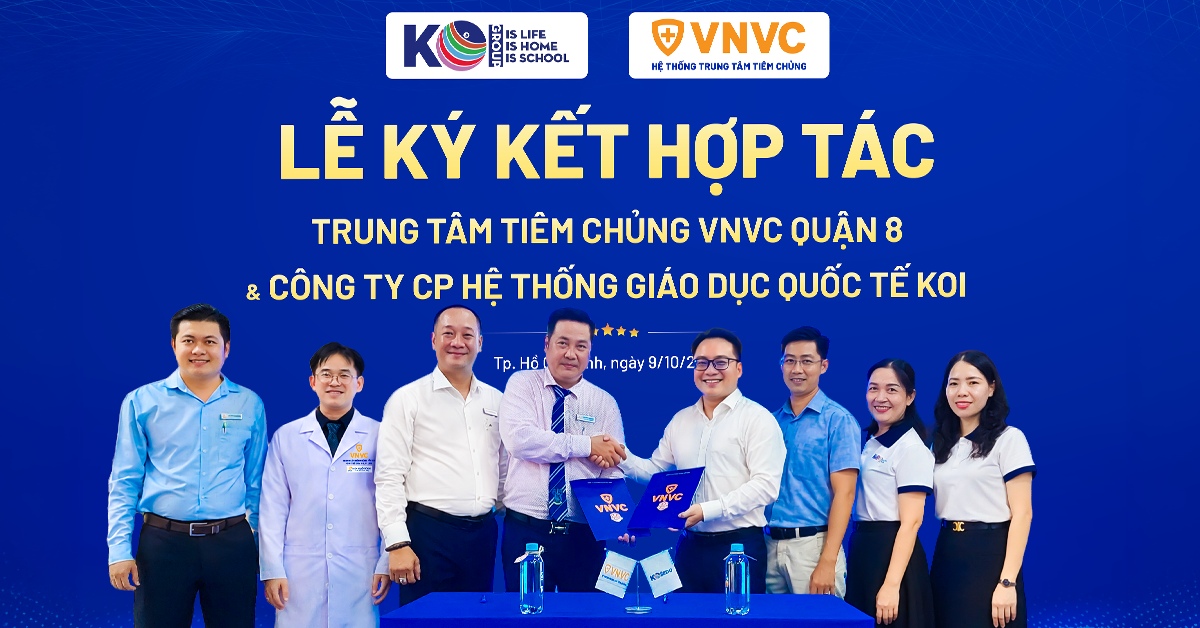 lễ ký kết hợp tác vnvc và koi