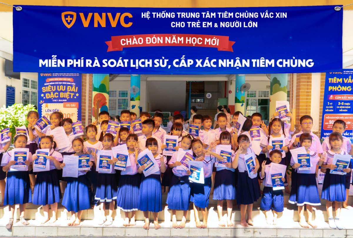 trẻ em được vnvc hỗ trợ