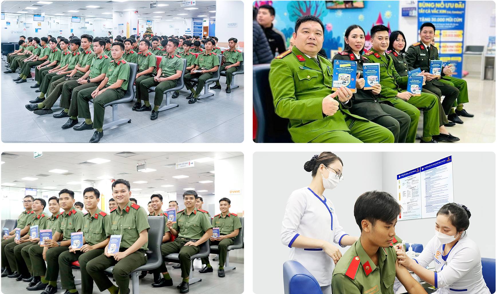 vnvc tiêm vắc xin cho lực lượng tham gia nhiệm vụ tại côn đảo